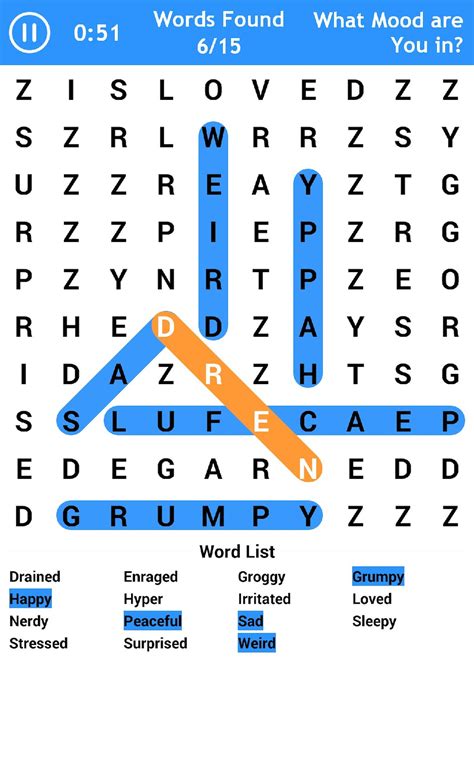 Description of Word Search Games