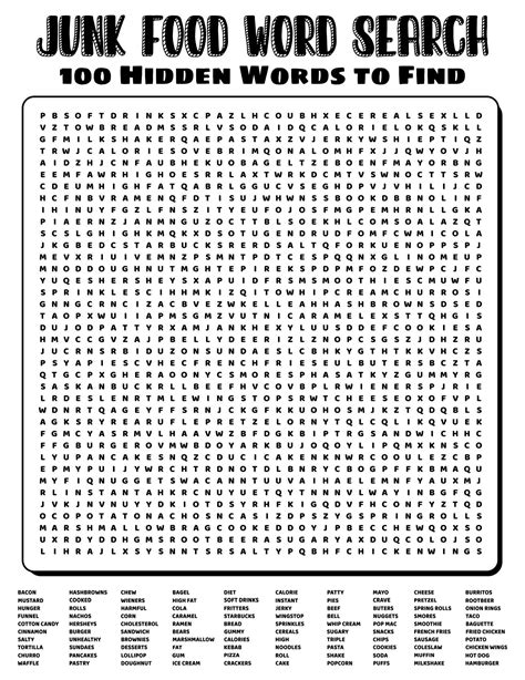 Word Search Pdf Printable Example 2