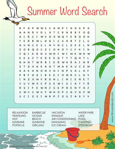 Word Search Printable with Themes