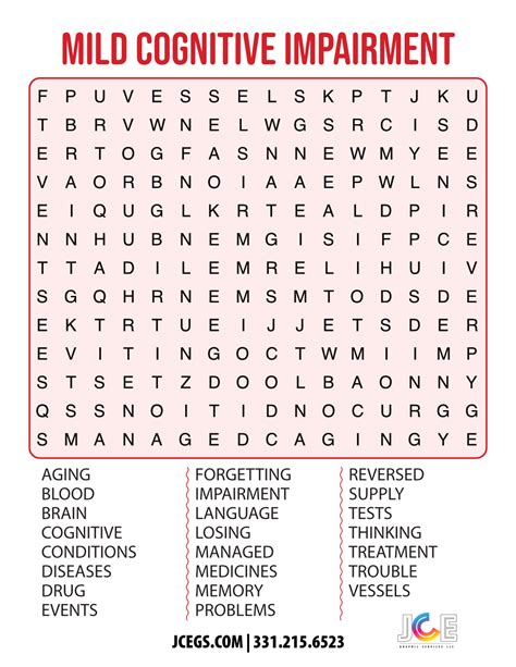 Word search puzzles for cognitive skills