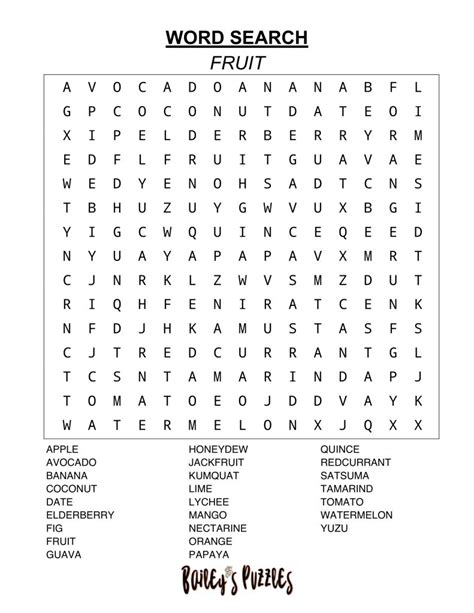 Word search puzzles types