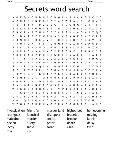 Word search secrets