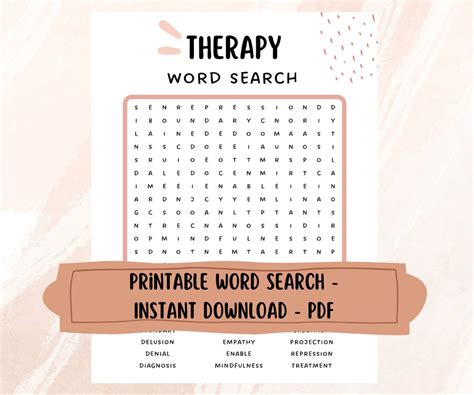 Word search therapy