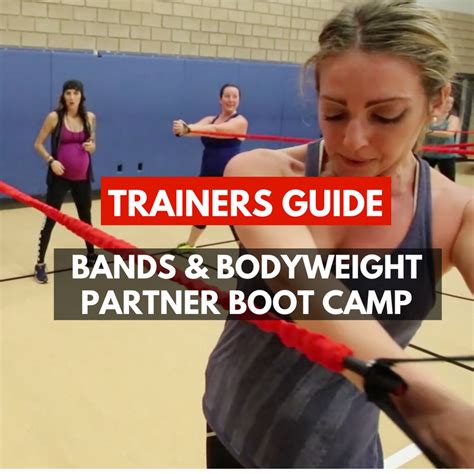 Workout bootcamp with resistance bands