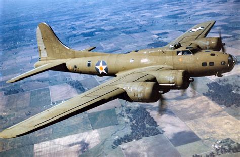 WWII Bombers in Flight