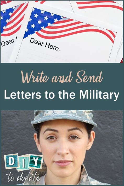 Person writing a letter to the military