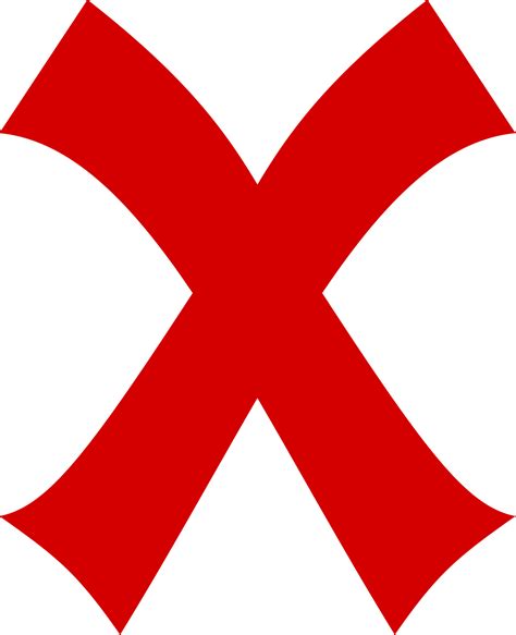 X marks the spot symbolism