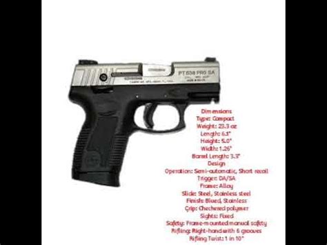 Youtune Handgun Specifications