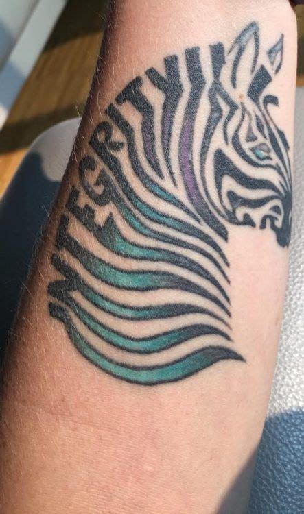 Zebra-inspired tattoos